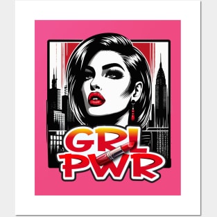 GRL PWR | Red lips Girl Power Posters and Art